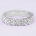 1960s Basketweave Vintage Wedding Band - White Gold 18K or 14K - 4mm Wide - R271