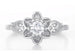 Flowers & Leaves Victorian 1/4 Carat Diamond Engagement Ring in White Gold
