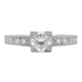 Art Deco Platinum Diamond Engagement Ring with 0.60 Carat EGL Certified Center Diamond in Hand Engraved Fishtail Setting