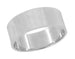 1950's Mid Century Modern 7mm Wide Vertical Grooves Band in 14 Karat White Gold