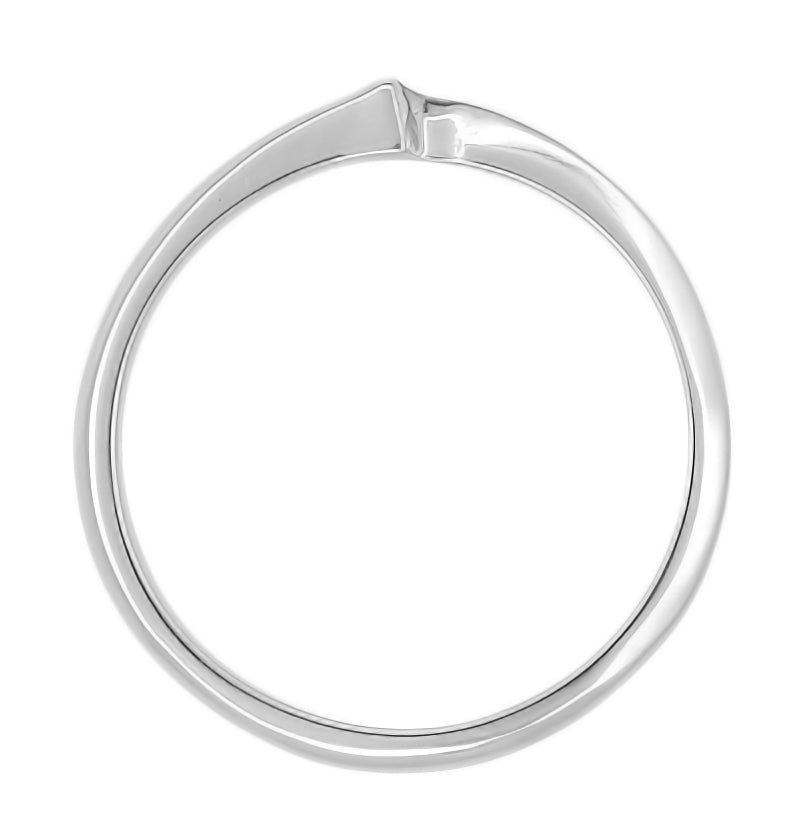 1960's Free Form Wave Ring in White Gold - 14K or 10K - Item: R430W10 - Image: 2