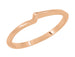 14 Karat Rose Gold 1960's Mid Century Free Form Wave Band