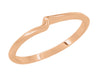 14 Karat Rose Gold 1960's Mid Century Free Form Wave Band