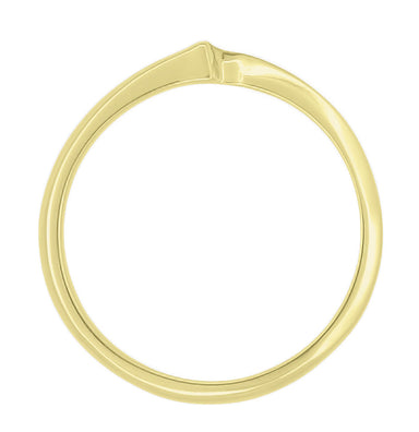 1960's Yellow Gold Free Form Wave Ring - 10K or 14K - alternate view