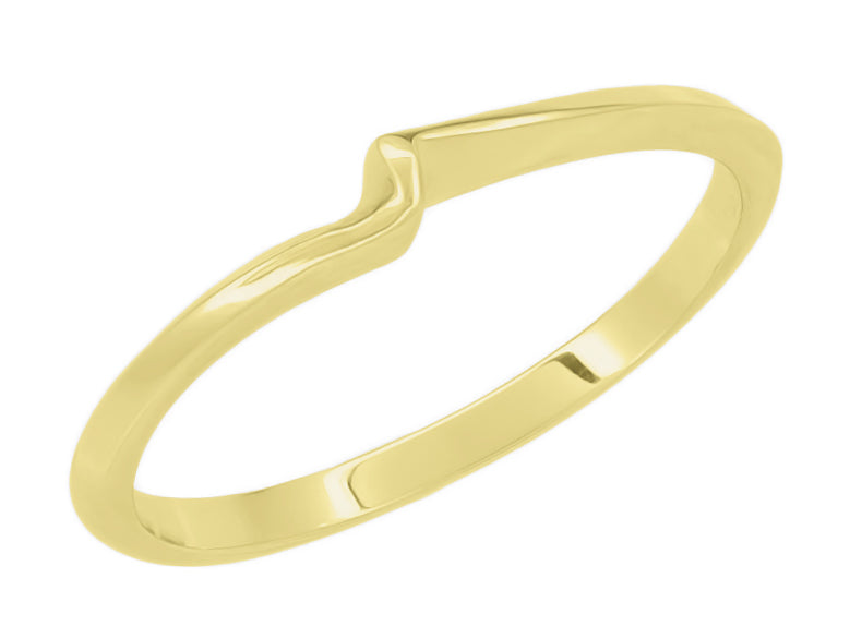 1960's Yellow Gold Free Form Wave Ring - 10K or 14K