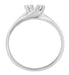 1950's Retro Diamond Bypass Ring in White Gold