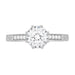 Royal Crown 1 - 1.25 Carat Antique Style Engraved Platinum Engagement Ring Setting