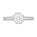 Royal Crown 1 - 1.25 Carat Antique Style Engraved Platinum Engagement Ring Setting