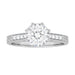 Royal Crown 1 - 1.25 Carat Antique Style Engraved Platinum Engagement Ring Setting