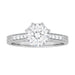 Royal Crown 1 - 1.25 Carat Antique Style Engraved Platinum Engagement Ring Setting