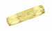 Yellow Gold 1930's Art Deco Men's Floral Grooved Wedding Band - 5mm Wide