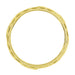 Yellow Gold Edwardian Flowers and Hearts Scalloped Filigree Wide Wedding Ring