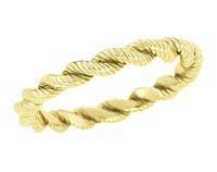 Yellow Gold 1970's Era Twisted Cable 2.8mm Wedding Band