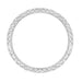 Side Vintage 1950s Geometric Modernist Wedding Band 14K White Gold