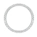 Platinum 1950's Mid Century Modern Antique Style Sculptural Wedding Band