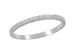 Art Deco Hand Engraved Very Thin Wheat Wedding Band in 14 Karat White Gold
