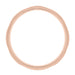 Side of Vintage Art Deco Rose Gold Wedding Band With Carved Flowers R638R