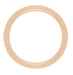 Side View of Domed Rose Gold Antique Wedding Ring  with Carved Wheat All The Way Around the Ring - R652R