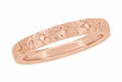 Rose Gold Hibiscus Hawaiian Heirloom Wedding Ring
