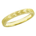 Yellow Gold Vintage Inspired Hand Carved Hawaiian Maile Leaves Wedding Band - 10K, 14K or 18K