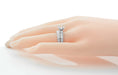 Art Deco Carved Scrolls 3/4 Carat Round Diamond Engagement Ring Setting and Wedding Ring in 14 or 18 Karat White Gold