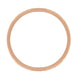 Flat Side of 1950s Antique Rose Gold Wedding Ring - 4mm Wide - R803R