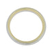 Rope Edge Wedding Band in Two-Tone 14 Karat White & Yellow Gold - 4mm Wide