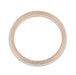 Two-Tone 14 Karat Rose & White Gold Twisted Rope Edge Wedding Ring - 4mm Wide