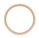 Rose Gold 1920s Art Deco Square Flowers Vintage Style Wedding Ring - 3.5mm Wide