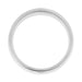 Platinum Circles & Chevrons 1950's Mid Century Modern Sculptural Wedding Band - 6mm Wide