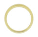 Mid Century Modern Circles and Chevrons Retro Engraved 6mm Wide Wedding Band in Yellow Gold