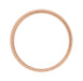 Mid Century Modern Engraved Starbursts Wedding Band in 14 Karat Rose Gold - 6mm Wide
