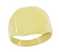 Top of Mens Sunburst Antique Victorian Rectangular Signet Ring - 14K Yellow Gold