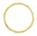 Side of Yellow Gold Victorian Antique Hand Carved Flowers 6mm Wedding Ring -  R885Y