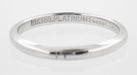 J.R. Wood Etched Vintage Wedding Ring in Platinum - 1930's Art Deco Band