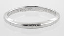 GC to BC 1-16-'33 on inside of JR Wood Platinum Band - R916