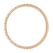 1950's Mid Century Geometric Carved 1.9mm Wide Thin Wedding Band in 14 Karat Rose Gold