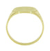 Kent Victorian Engraved Antique Style Oval Signet Ring in Yellow Gold