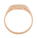 Kent Victorian Carved Vintage Inspired 14K Rose Gold Oval Signet Ring