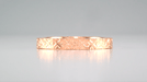 Rose Gold 1950's Mid Century Modernist Geometric Carved Vintage Reissue Wedding Band