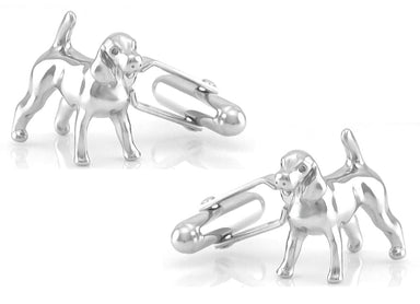 Hound Cufflinks in Sterling Silver - alternate view