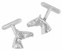Solid Sterling Silver Horse's Head Cufflinks