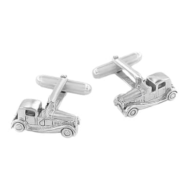 Antique Car Cufflinks in Sterling Silver - alternate view