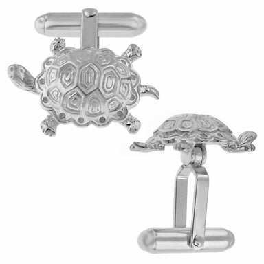 Turtle Cufflinks in Sterling Silver - alternate view
