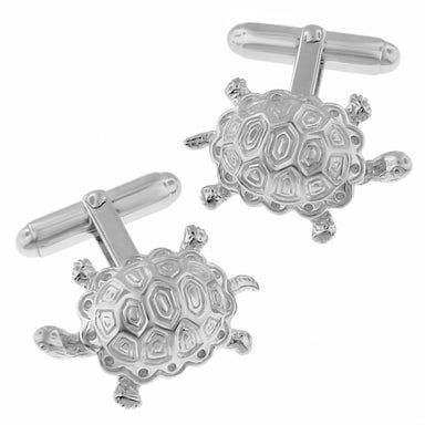Turtle Cufflinks - Solid Sterling Silver SCL129