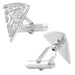 Pizza Cufflinks in Sterling Silver