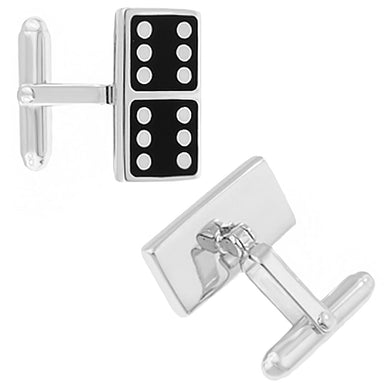 Domino Cufflinks in Sterling Silver - alternate view