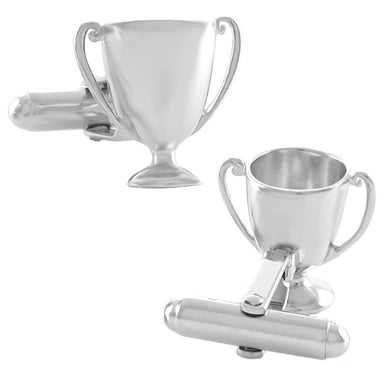 Loving Cup Cufflinks in Sterling Silver - Trophy Award Cuff Links - alternate view