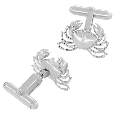 Crab Cufflinks in Sterling Silver - alternate view