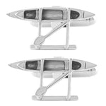 Outrigger Canoe Cufflinks in Sterling Silver